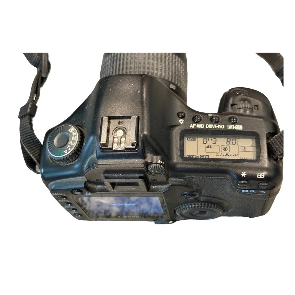 Canon EOS 5D Digital SLR Camera EF 28-80mm Lens Bundle Bag Filters Manual